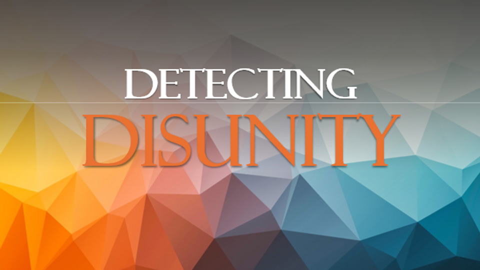 Detecting Disunity